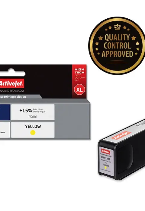Activejet AH-913YR ink (replacement for HP 913 F6T79AE; Premium; 45 ml; yellow)