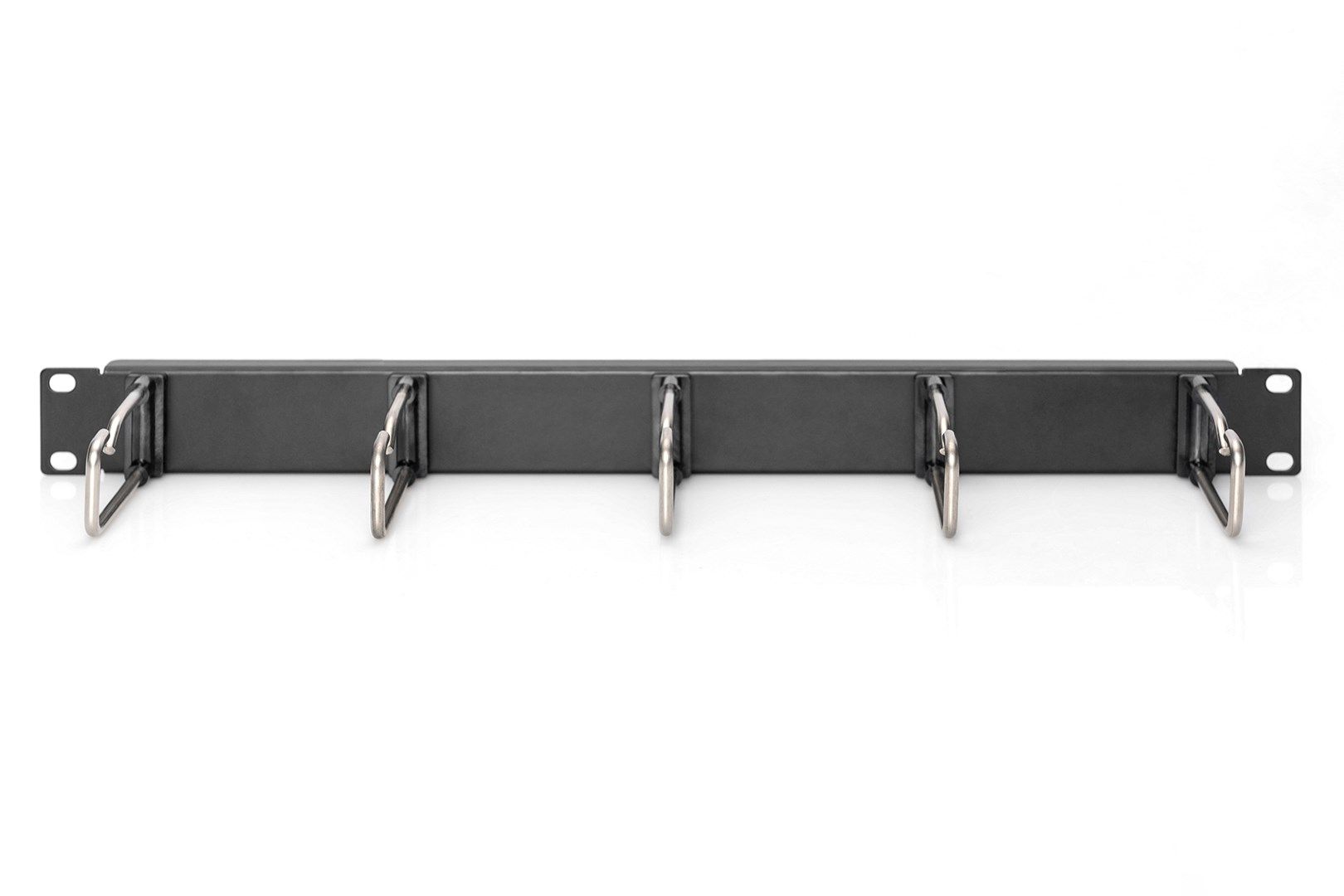 Cable Management Panel with Steel Rings for 482.6 mm (19") Cabinets, 1U