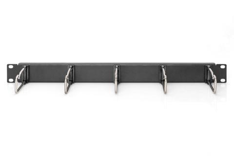 Cable Management Panel with Steel Rings for 482.6 mm (19") Cabinets, 1U