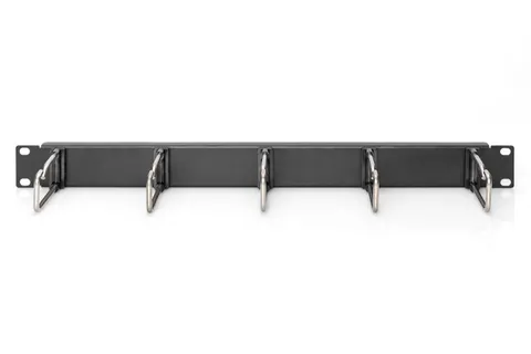 Cable Management Panel with Steel Rings for 482.6 mm (19") Cabinets, 1U