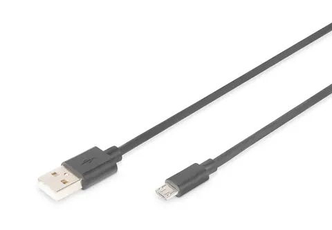 ASSMANN Electronic A/micro-B, 3m USB cable USB 2.0 USB A Micro-USB B 0.48 Gbit/s Black