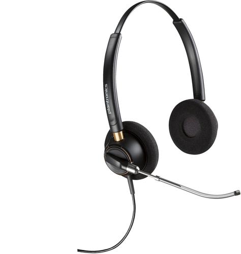 HP Poly EncorePro 520V Binaural Headset VoiceTube +Quick Disconnect
