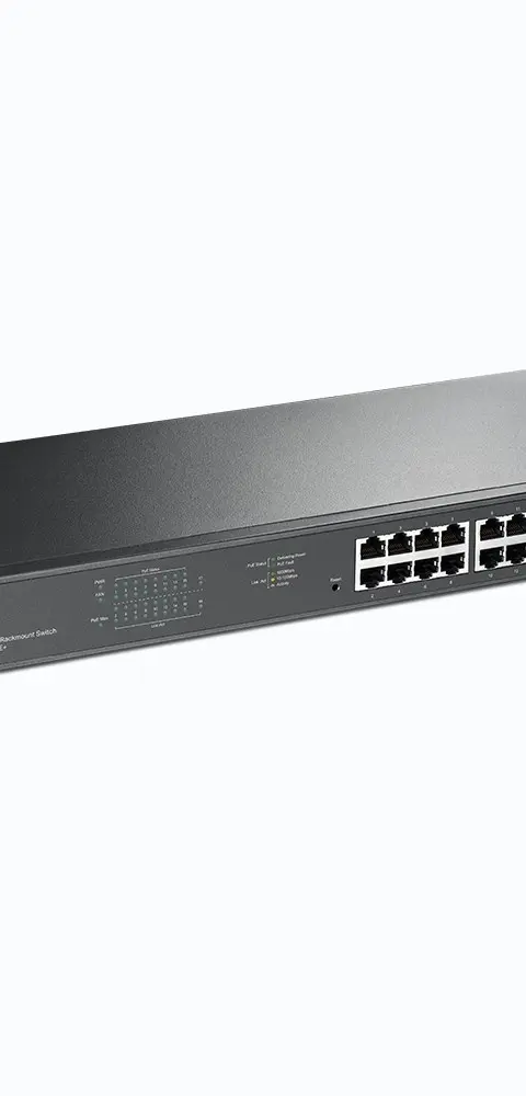 TP-Link 18-Port Gigabit Rackmount Switch with 16 PoE+