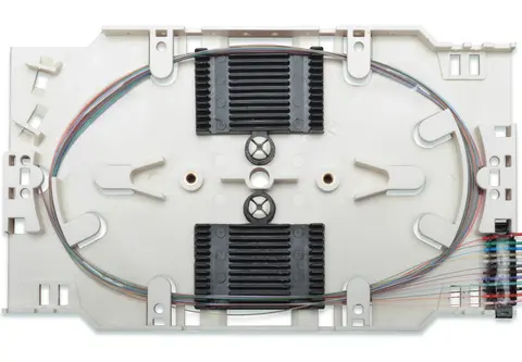 Digitus Splice cassette with 12 pigtails; pre-assembled