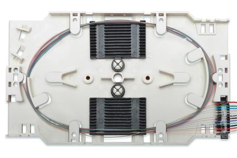 Digitus Splice cassette with 12 pigtails; pre-assembled
