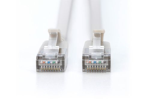 CAT 6A F-FTP Slim patch cord, 1m, gray
