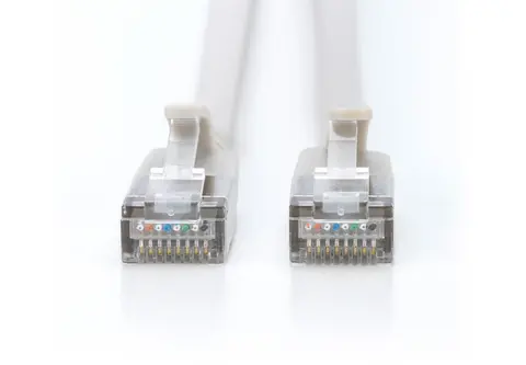 CAT 6A F-FTP Slim patch cord, 1m, gray