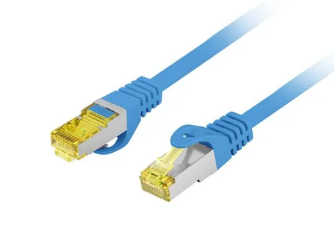 Lanberg PCF6A-10CU-0025-B networking cable Blue 0.25 m Cat6a S/FTP (S-STP)