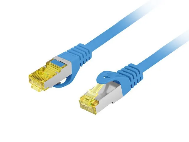 Lanberg PCF6A-10CU-0025-B networking cable Blue 0.25 m Cat6a S/FTP (S-STP)